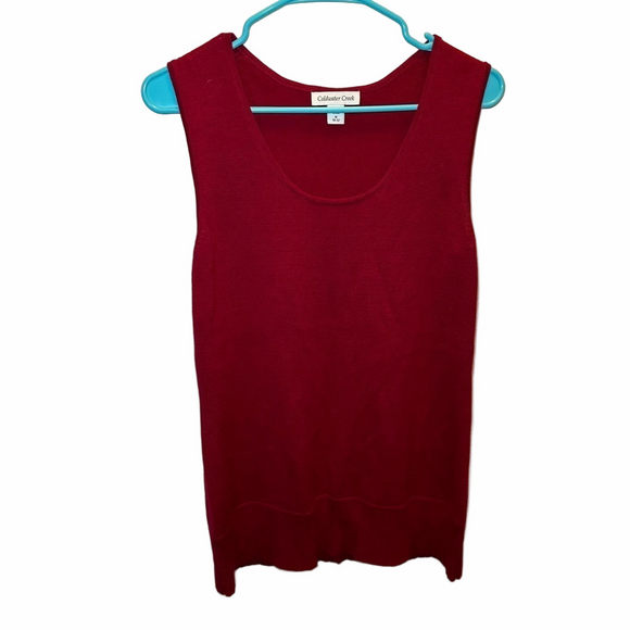 Coldwater Creek Tops - Coldwater Creek Maroon Tank Top Size 10/12